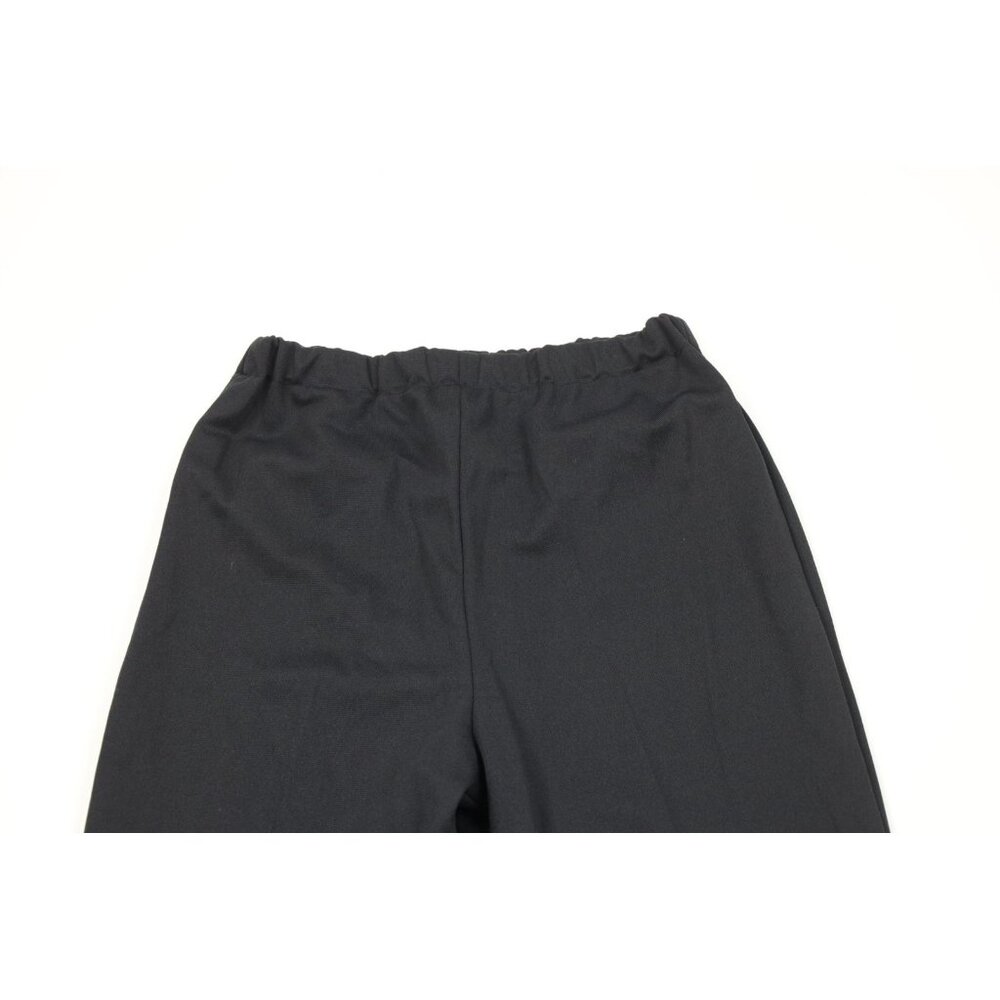 Vtg 60s 70s Streetwear Womens 14 Faded Knit Wide Leg Bell Bottoms Pants Black US - Picture 2 of 9